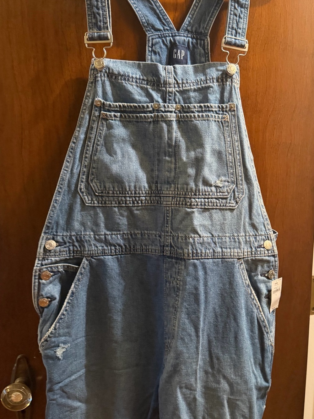 GAP Light Blue Denim Overalls with Front Pockets NWT